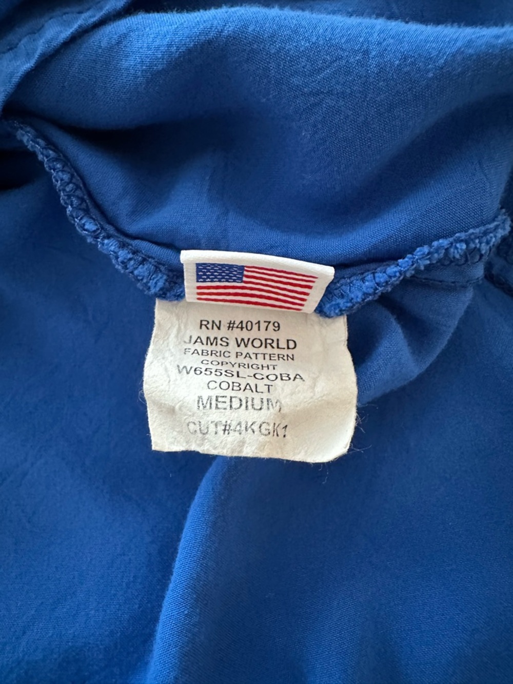 Jams World Royal Blue Scoop Neck Tank - Picture 4 of 5